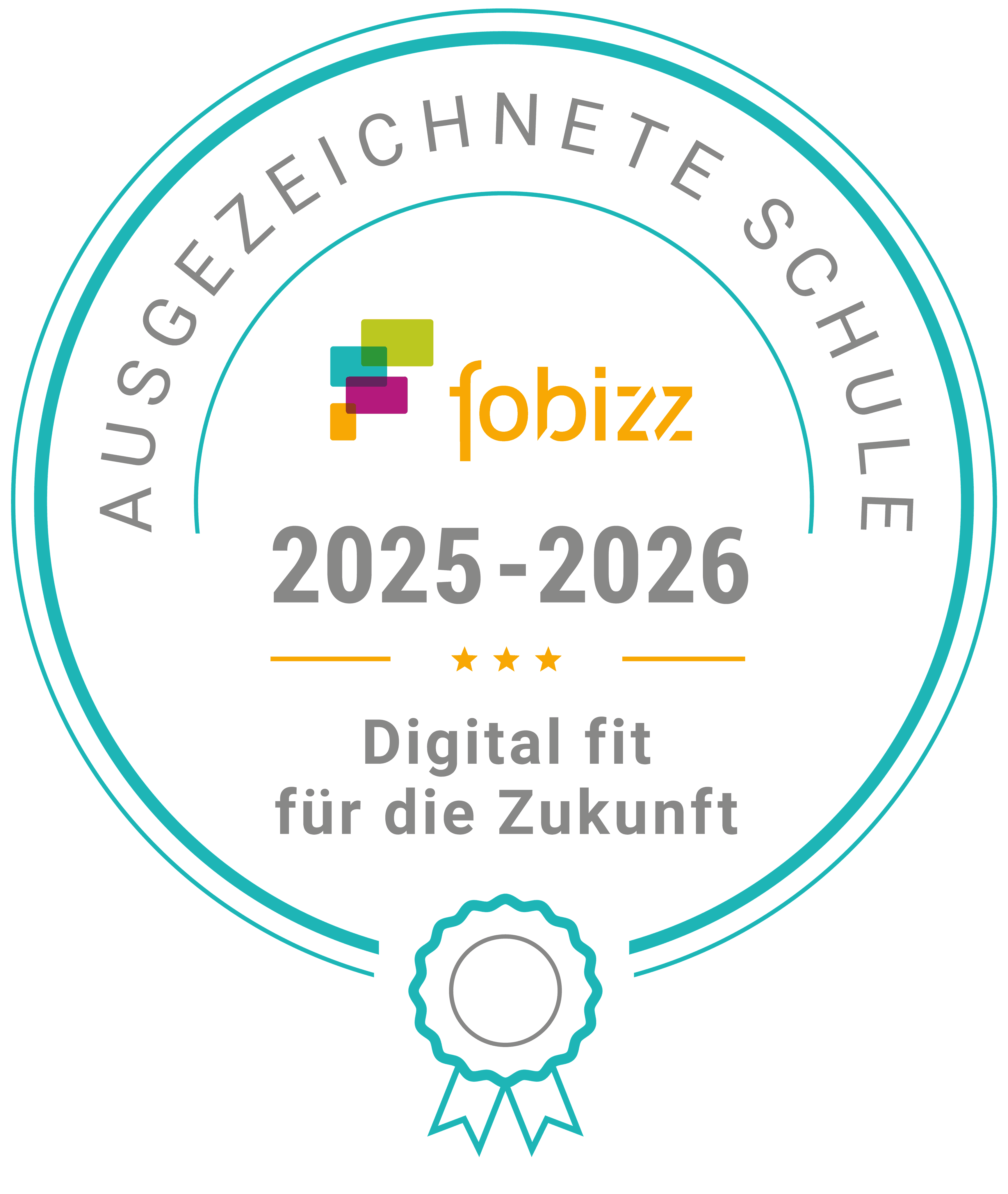 fobizz Siegel 2025 2026 transparenter Hintergrund
