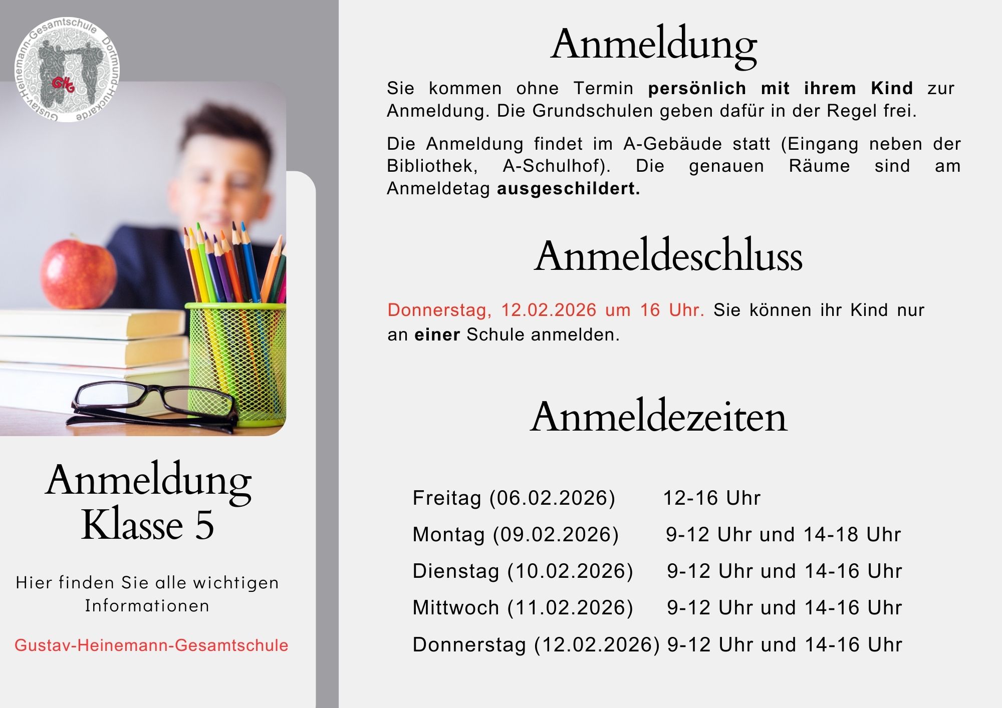 26 ghg Anmeldung 5er 1